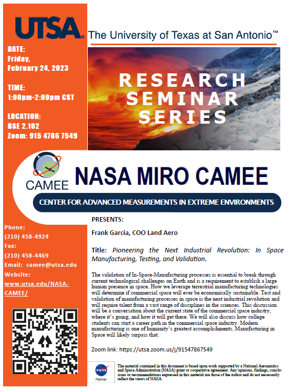 UTSA CAMEE tweet media