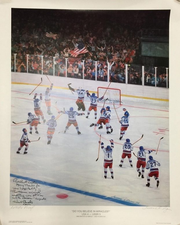 #OnThisDay in 1980, the underdog U.S. hockey team, made up of college players, defeats the four-time defending gold-medal winning Soviet team at the XIII Olympic Winter Games in Lake Placid, New York.

#AllAmericanExhibit