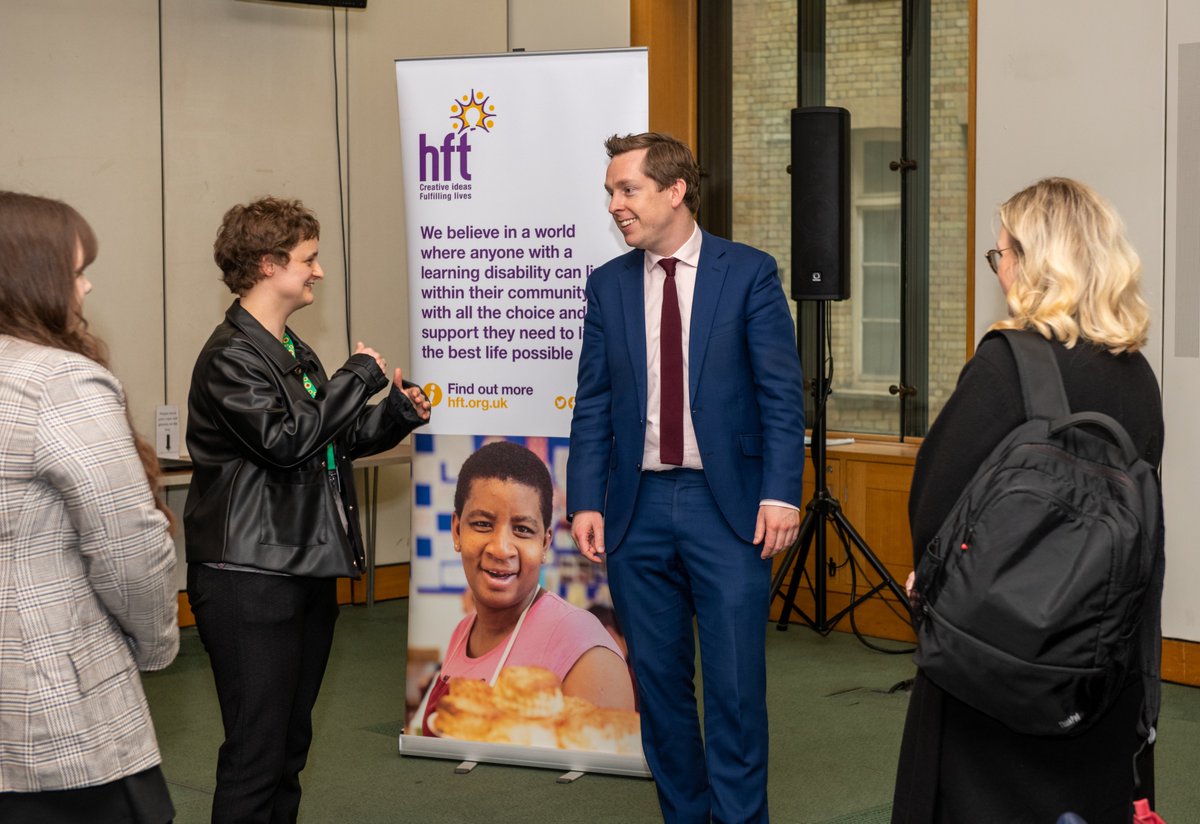 VotePursglove's tweet photo. Yesterday, I attended the #VoicesForOurFuture @HftOnline event. I discussed with Rachael about the impact of negative attitudes towards people with learning disabilities and how we can work together to campaign for change so disabled people can live their best lives possible. https://t.co/FuPVdgbx8X