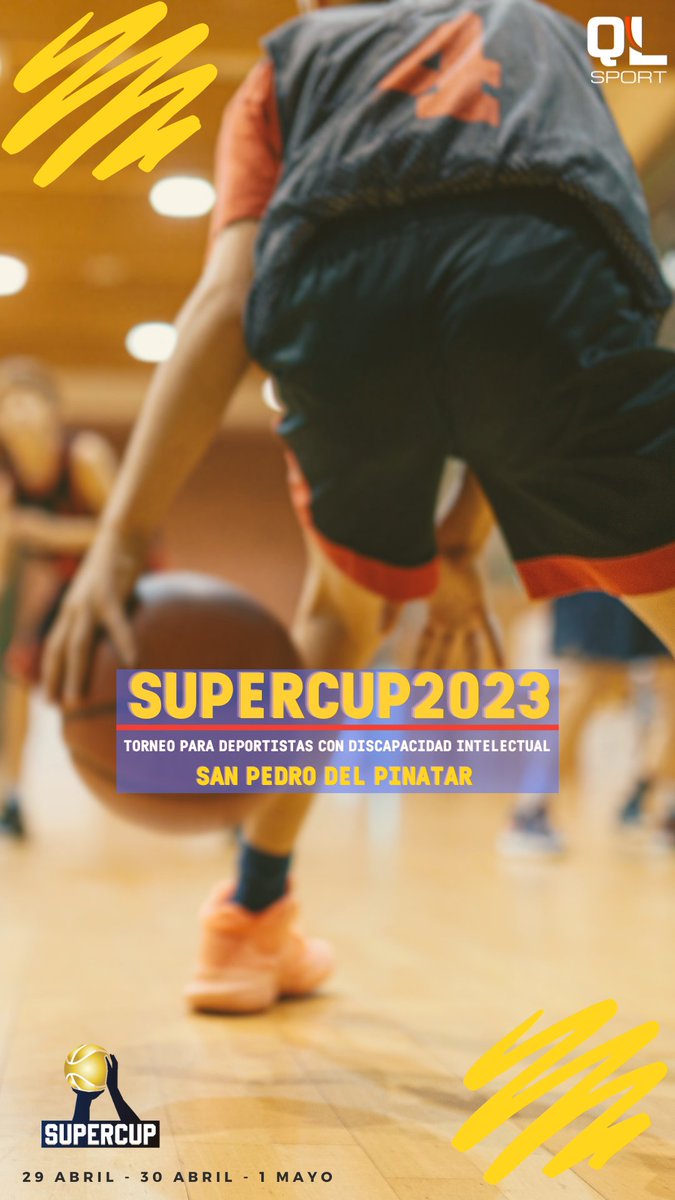 QLSPORT_'s tweet photo. ✨SUPERCUP 2023✨

Ubicado en 📍San Pedro del Pinatar, este torneo hará disfrutar a nuestros ⛹🏻‍♀️⛹️‍♂️deportistas con discapacidad intelectual tanto de la playa 🏝️como de sus espectaculares instalaciones deportivas en el 🏟️Pabellón Príncipe de Asturias. 

¡Será toda una experiencia!🤗 https://t.co/6Tplfe6mfJ