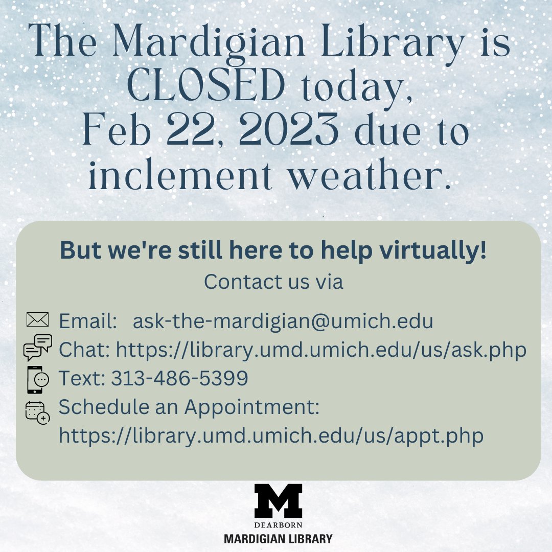 Mardigian Library tweet media