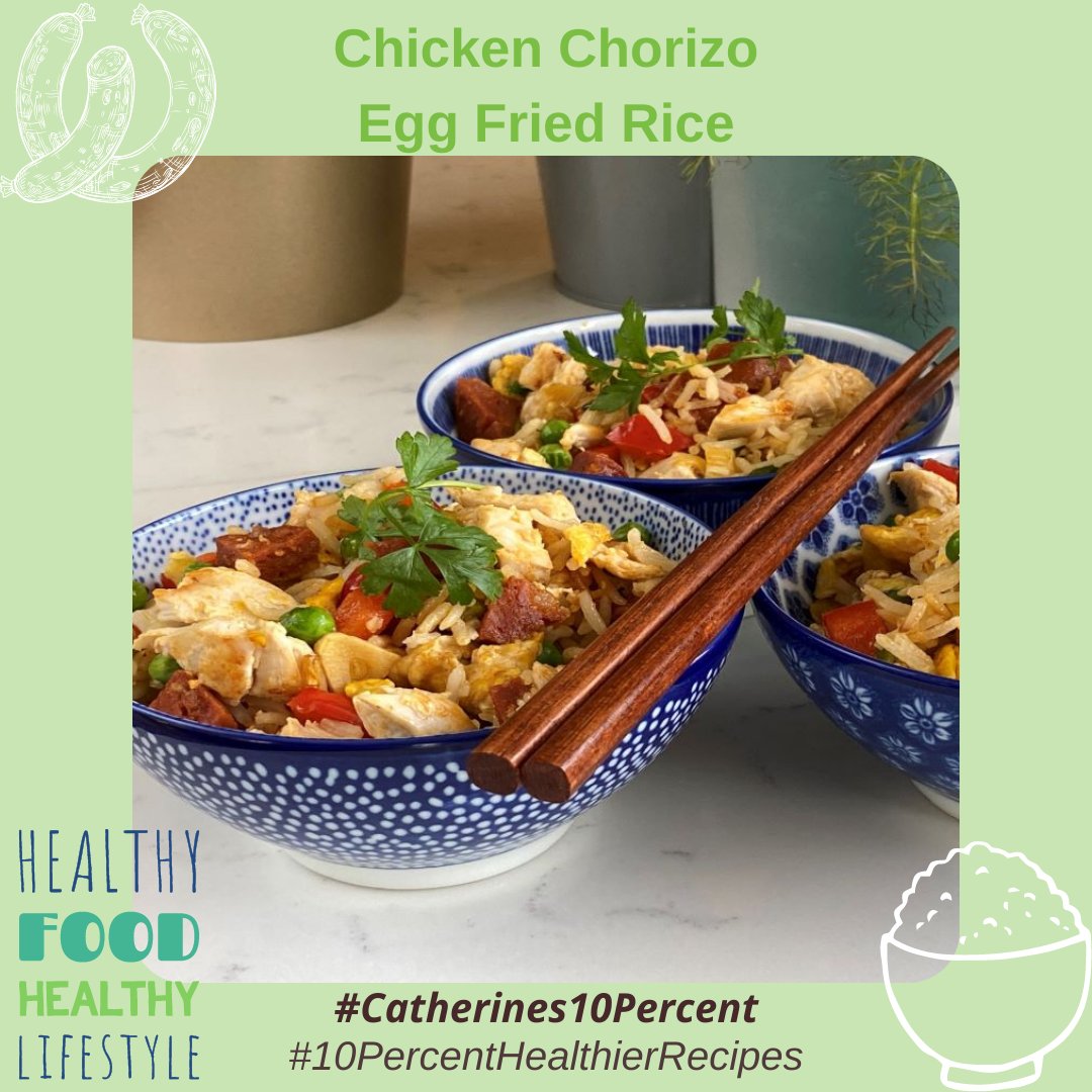 BallyknockenHCS's tweet image. Try this delicious, healthy and super easy dinner! Chicken &amp;amp; Chorizo with Egg Fried Rice 😋

A beautiful dish from Ballyknocken Cookery School 🙌

#easycooking #cookingrecipes #familyrecipe #quickmeals #nutrition #highprotein #simplerecipes #freshfood #family #lowcalorie #meal