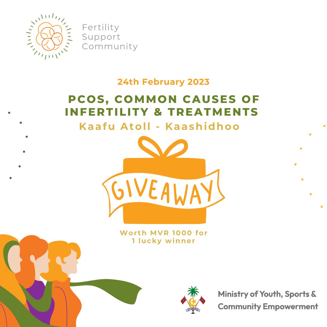 FS_Community_'s tweet photo. We will be in #Kaashidhoo this weekend as part of our #Kaafu Atoll Advocacy Programme. Help us spread the word. 

#fertilityawareness #infertility #commoncauses #pcos #malefactorinfertility #maldives #kaafuatoll #fertilitysupportcommunity #ngo #advocacy #ivffundmaldives https://t.co/CcXZayNTgW