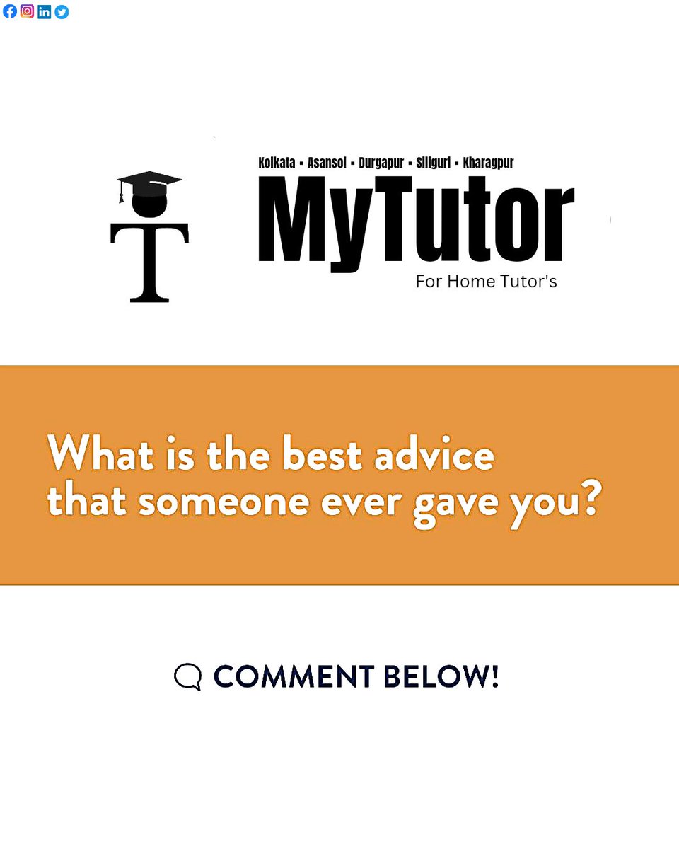 MyTutordotin's tweet image. By seeking advice from the right people and in the right ways, you can develop smarter solutions to problems, deepen your thinking, and sharpen your decision making.

#hometutor #tutornearme #mytutor #coachingclasses #teacher #student #needtuition #cbseclasses #icse #education