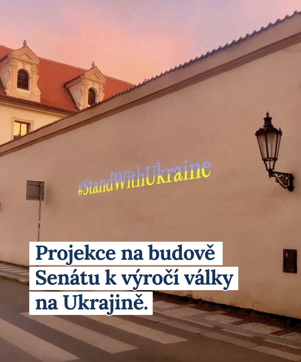 Vystrcil_Milos's tweet photo. Smutné roční výročí eskalace války na 🇺🇦 si v @SenatCZ připomeneme promítnutím fotografií reportérky Majdy Slámové z @Voxpot. Promítání proběhne ve Valdštejnské ulici od čtvrtečního večera do pátečního rána. Přijďte 🕯. https://t.co/yVQuUigbj3