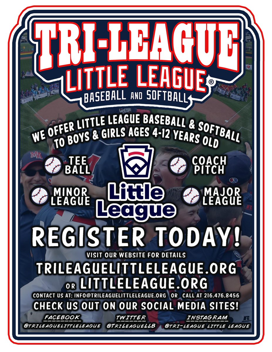 TriLeagueLLB's tweet photo. In person registration this Saturday ! Catered by #athenspizzacleveland  @CLEInspires https://t.co/CUkPFpa19s