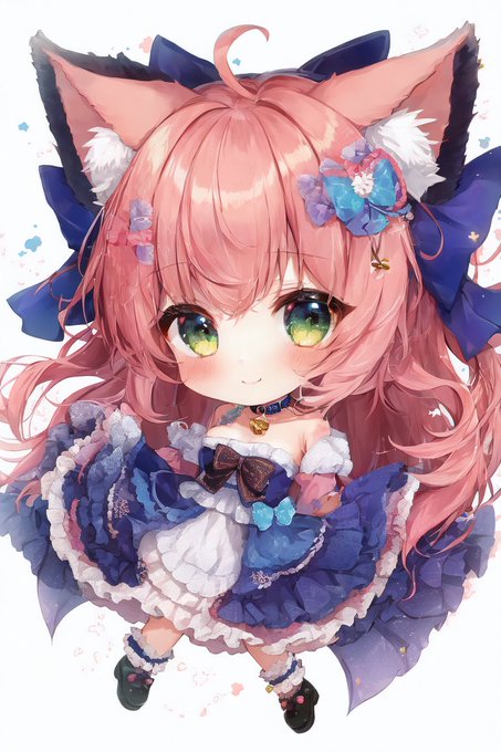 猫の日終わっちゃったけどデフォルメキャラ見本を生成し続けておる
 AI 