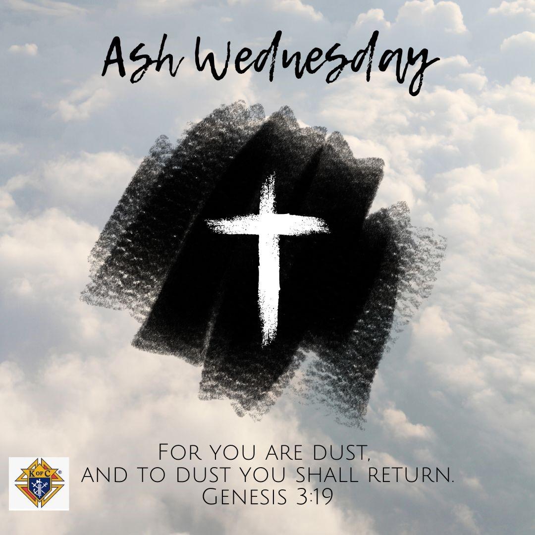 indianakofc's tweet photo. Lenten Season starts today. https://t.co/fDNXUemVby