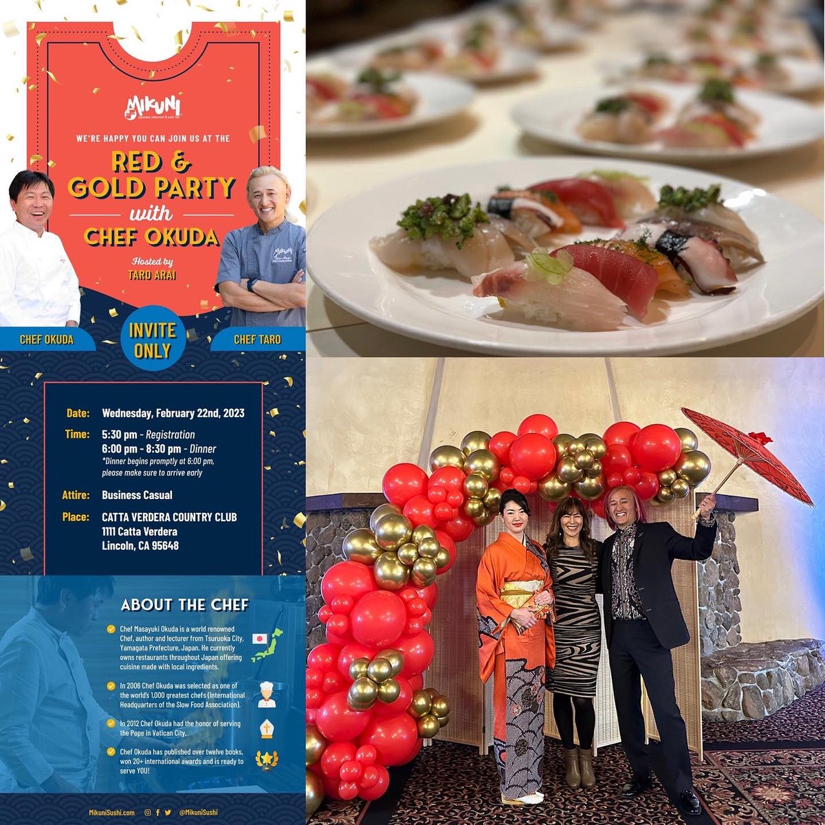 corneredbf_io's tweet photo. With these events, we want to show how much we appreciate our community for their love & support for #Mikunisushi! We couldnβt have done it without our teammates & family membersβ¦ππ» and I am super excited for the second round tonight! π #KokiClub #RedandGoldParty #ChefOkuda https://t.co/DwhSXBD5jO