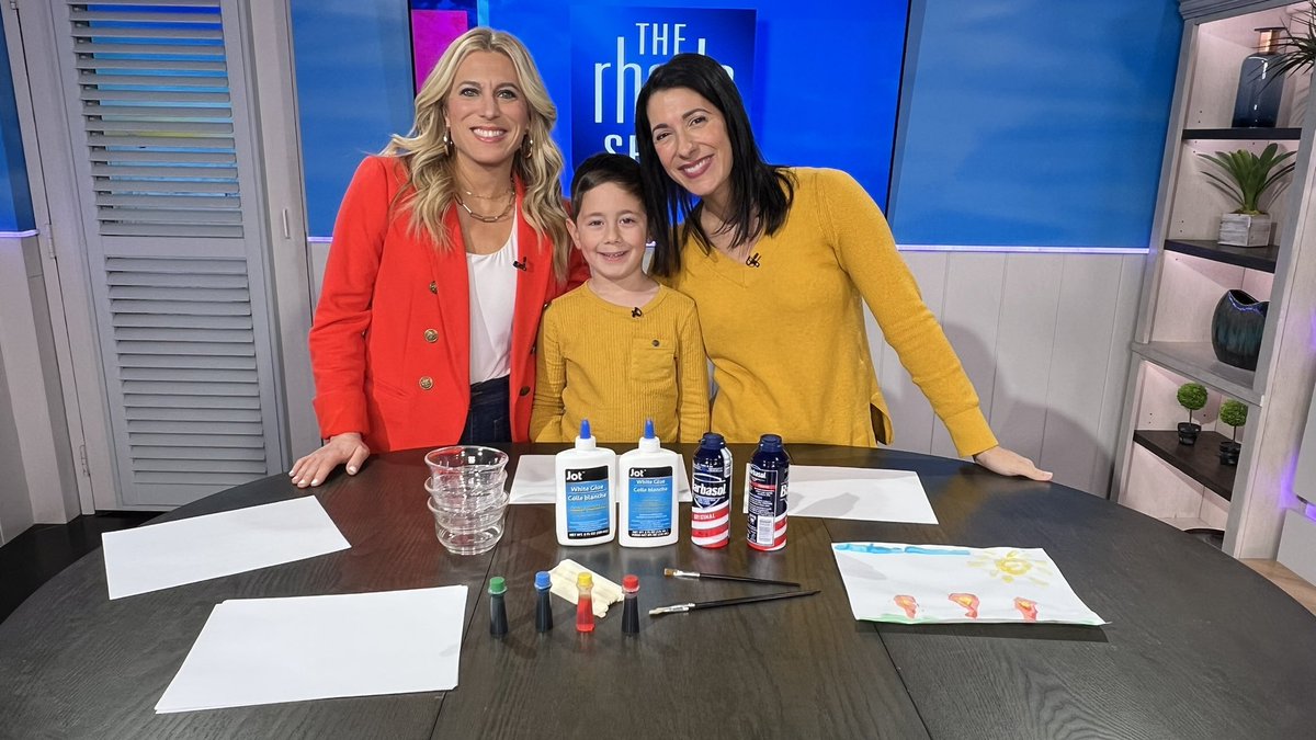 TheRhodeShow's tweet photo. Looking for some fun to do with the kids inside? Courtney Caligiuri shares how to make homemade puffy paint! It’s super easy and fun!

And a huge thank you to her son Crosby for joining in on the crafting fun this morning, too! 🥰

@CourtneyCal 
https://t.co/97OtV5WHFy https://t.co/o34Ohx52ZM
