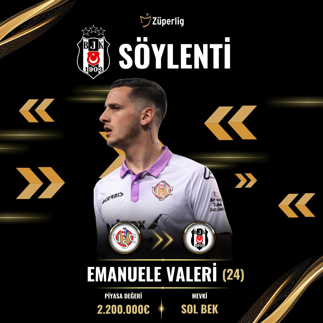 zuperligcom's tweet photo. 🦅Beşiktaş'ın kadrosuna katmak istediği Emanuele Valeri'nin menajeri açıklamalarda bulundu.
📌"Valeri, İtalya'dan farklı bir ligde hem ekonomik hem de profesyonel olarak kendini geliştirme fırsatı bulamadı."
🔗Orta Çizgi
#besiktas #bjk #emanuelevaleri #cremonse #transfer https://t.co/jkh51BVulX