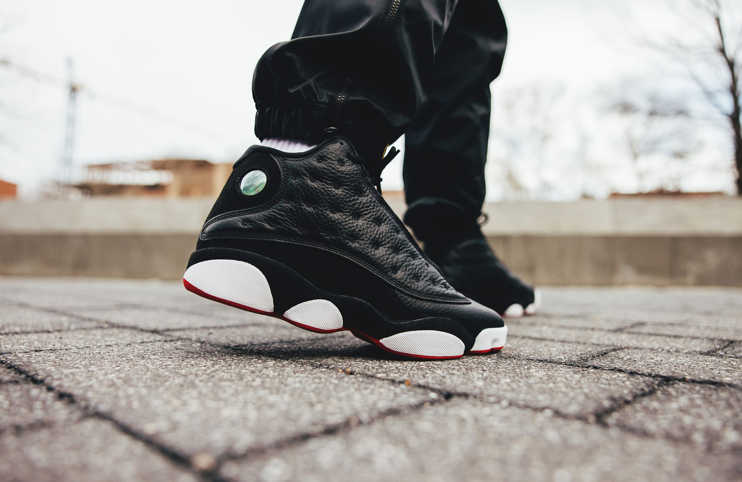 jordan 13 black and white