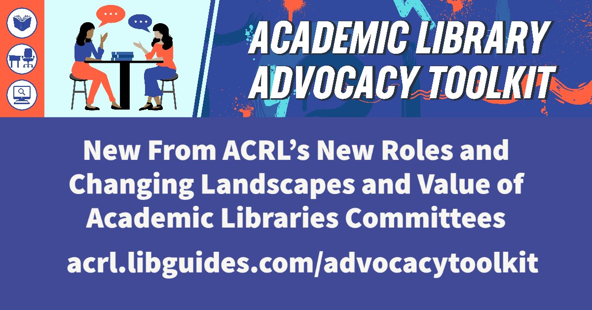 ALA_ACRL's tweet photo. We're excited to announce the launch of the new Academic Library Advocacy Toolkit, a curated collection of resources to advocate for the value, roles, and contributions of academic libraries. Learn more on ACRL Insider and check out the Toolkit today! https://t.co/fVUpWjLXhD https://t.co/lhcot0uOuz