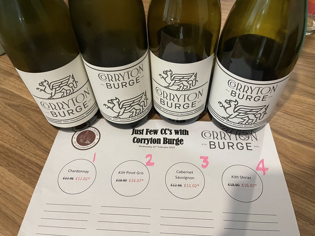 Getting ready for a #WineWednesday tasting on zoom with Corryton Burge through @GeorgeHillWine Looking forward to 4 cracking #australianwine