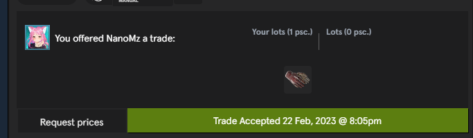 Foga___'s tweet photo. Alright so some guy I used to do a lot of deals with back in the day just decided to scam me for about 280$

Steam profile: https://t.co/nGwGOlvdfT
Steam 64 ID:
76561198246242916
Discord:
Nano#0747 https://t.co/01aynSkKwH
