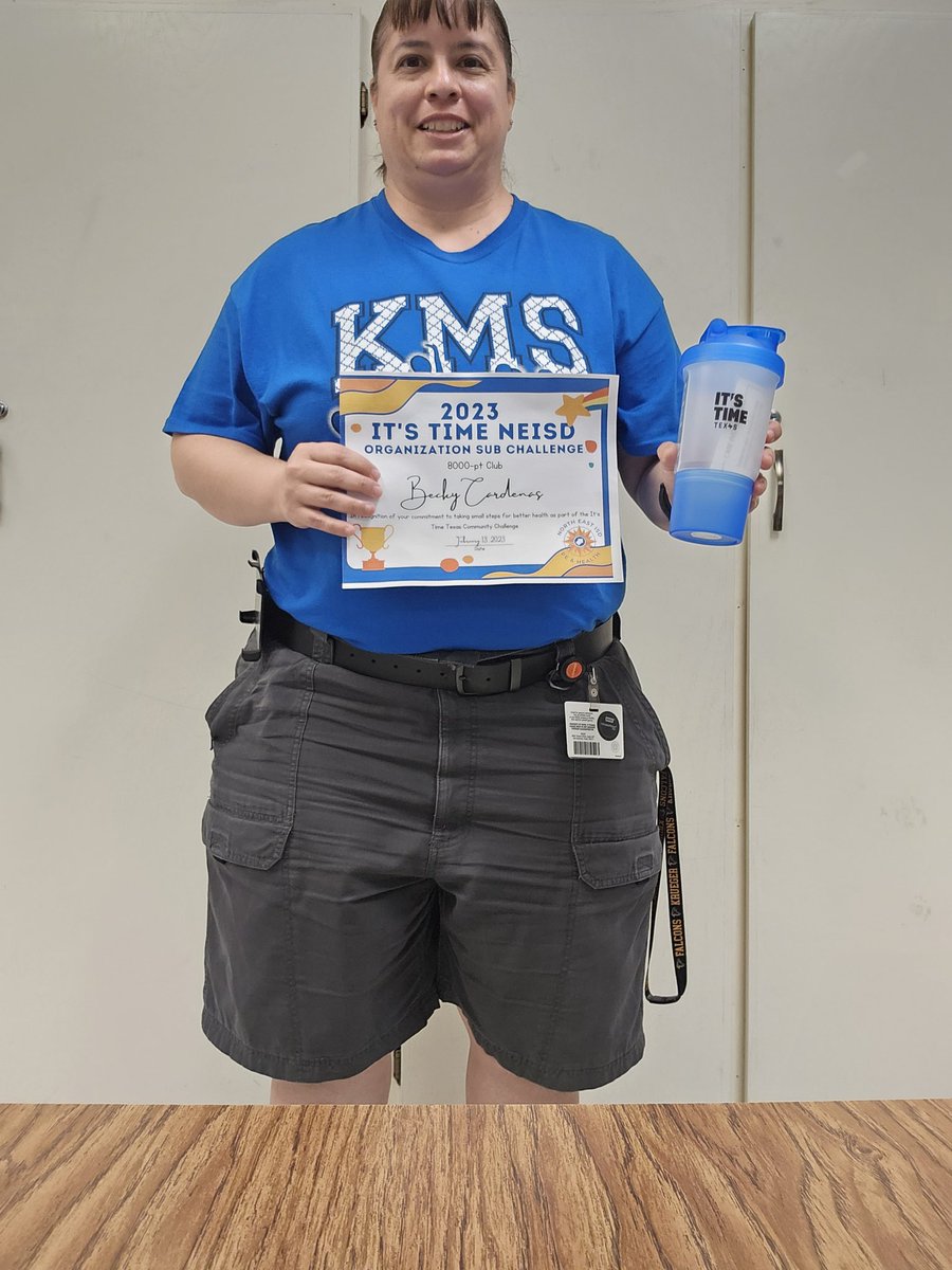CoachCardenas23's tweet photo. Winner of week 6 prizes. @NeisdPE_Health @PRINCIPALRUBIO https://t.co/X9EtHf9NOx
