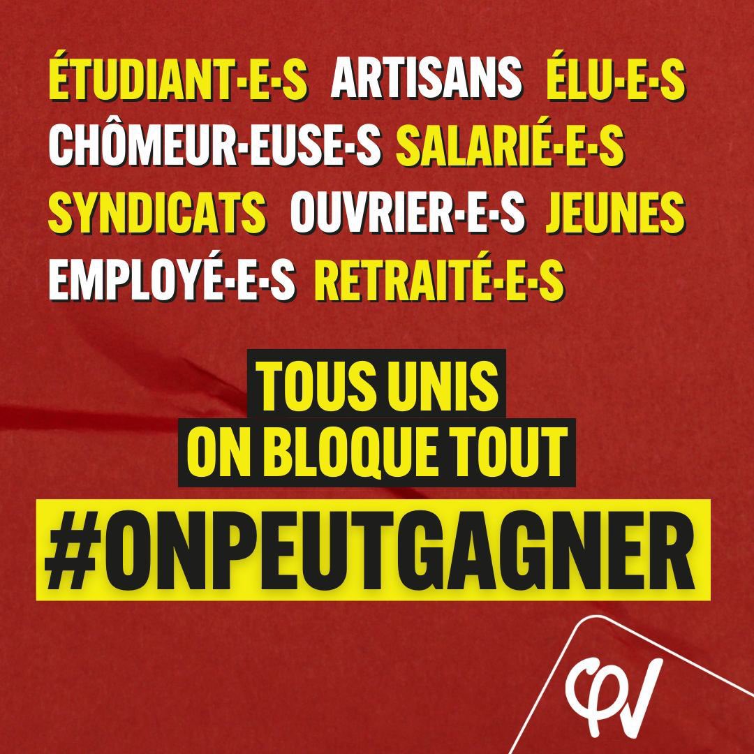 ALeaument's tweet photo. 80% des Français et 93% des actifs sont contre la #ReformeDesRetraites.
67% des Français sont favorables au blocage du pays.

Le «bon sens» c’est le retrait de cette réforme injuste et inutile. Montrons-leurs !

Le #7mars on bloque tout, partout. Le 8, on continue.

#OnPeutGagner https://t.co/MTH8onj1LV