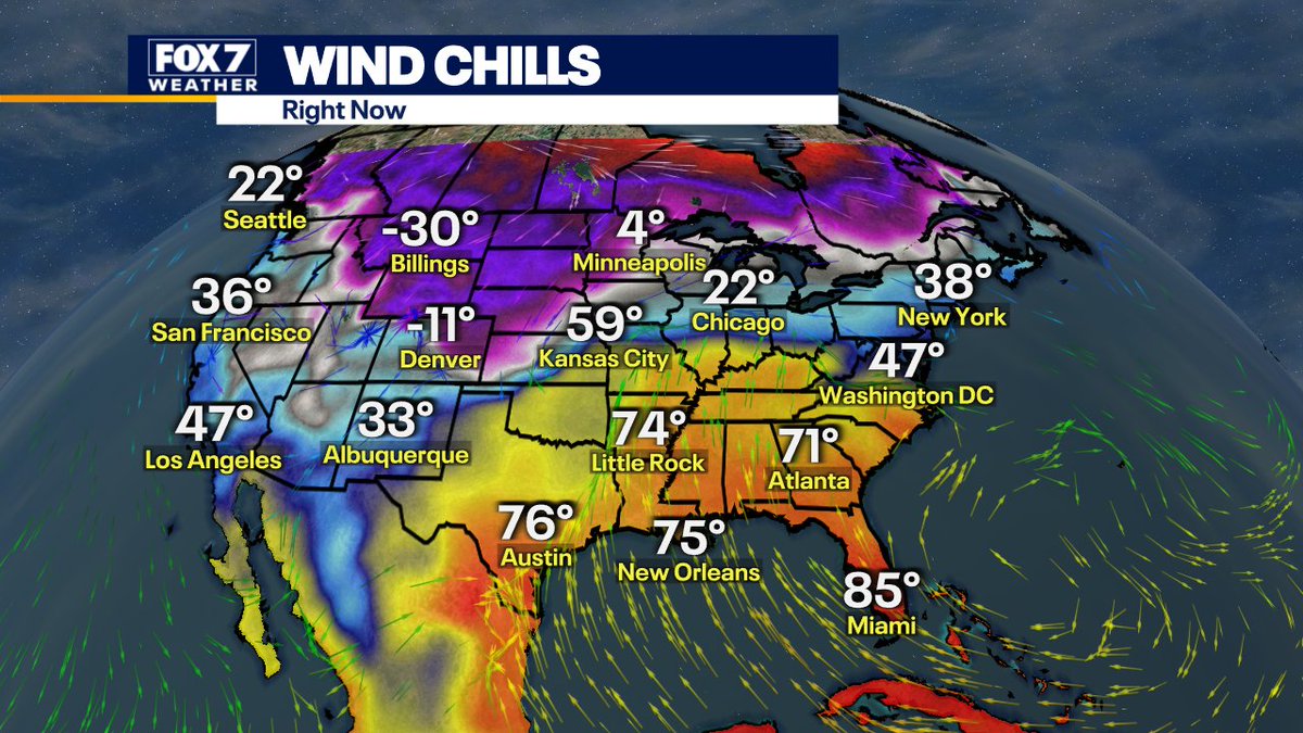 zackshieldsFOX7's tweet photo. What extremes! 76º in #ATX and feels 106º cooler in Billings, MT. #FOX7Austin #atxwx #txwx #twoseasons #uswx https://t.co/blGnCTBjMr