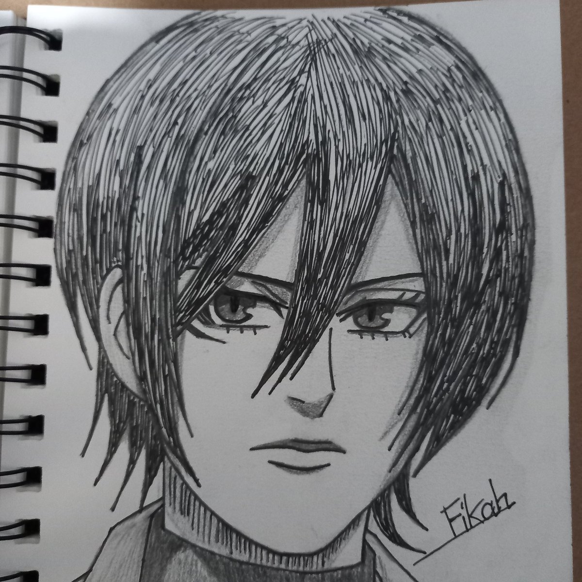 SyafiqahHajimee's tweet photo. #mikasaackerman 🌹🌹🌹
#SNK #ShingekiNoKyojin #AOT #AttackOnTitan #FebruaryDays #military #soldier #anime #animelovers #animedrawing #animeart #art #art🎨 #drawing #sketchbook #suit #suitstyle https://t.co/q45l6krNTN
