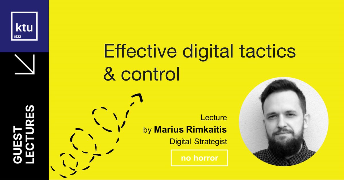 Marius Rimkaitis shared tips and tricks about effective digital marketing tactics and control in a guest lecture given this evening to @ktuspace  Marketing Management Master students.
#KTUMarketingManagement #passion4digital #digitalmarketing