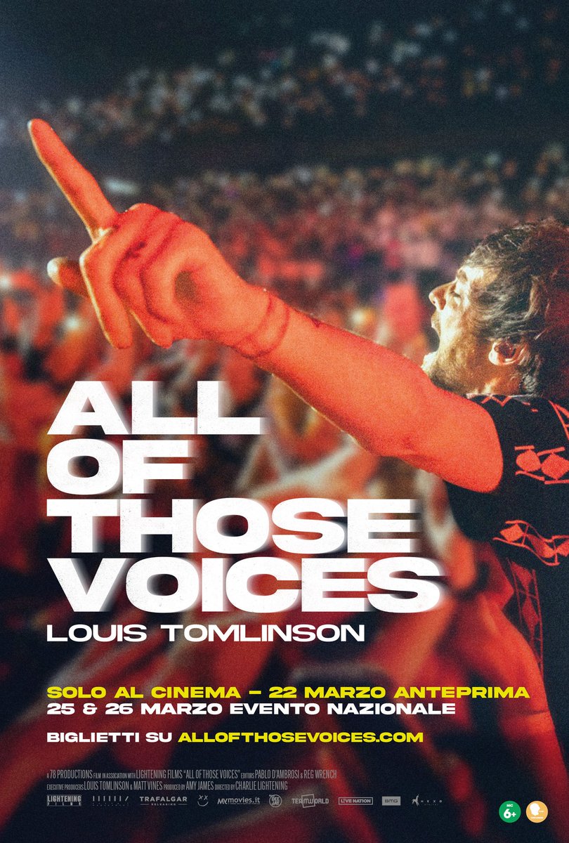 cinemadiroma's tweet image. Prevendite aperte #LouisTomlinson
#AllOfThoseVoiceBiglietti biglietti disponibili:
Odeon:odeon.cdr.18tickets.it/film/12415
Lux:lux.cdr.18tickets.it/film/12415
#OneDirection