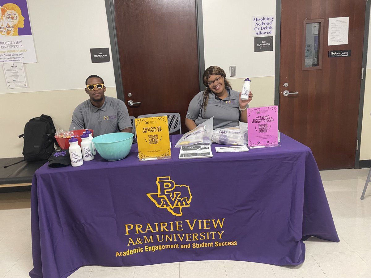 Pvamu_LevelUp's tweet image. Happening Now 💜💛
Academic Pop-up event📚
Free scantrons, goodie bags, candy🍭

#PVAMU #PVAMUSuccess #TeamAESS