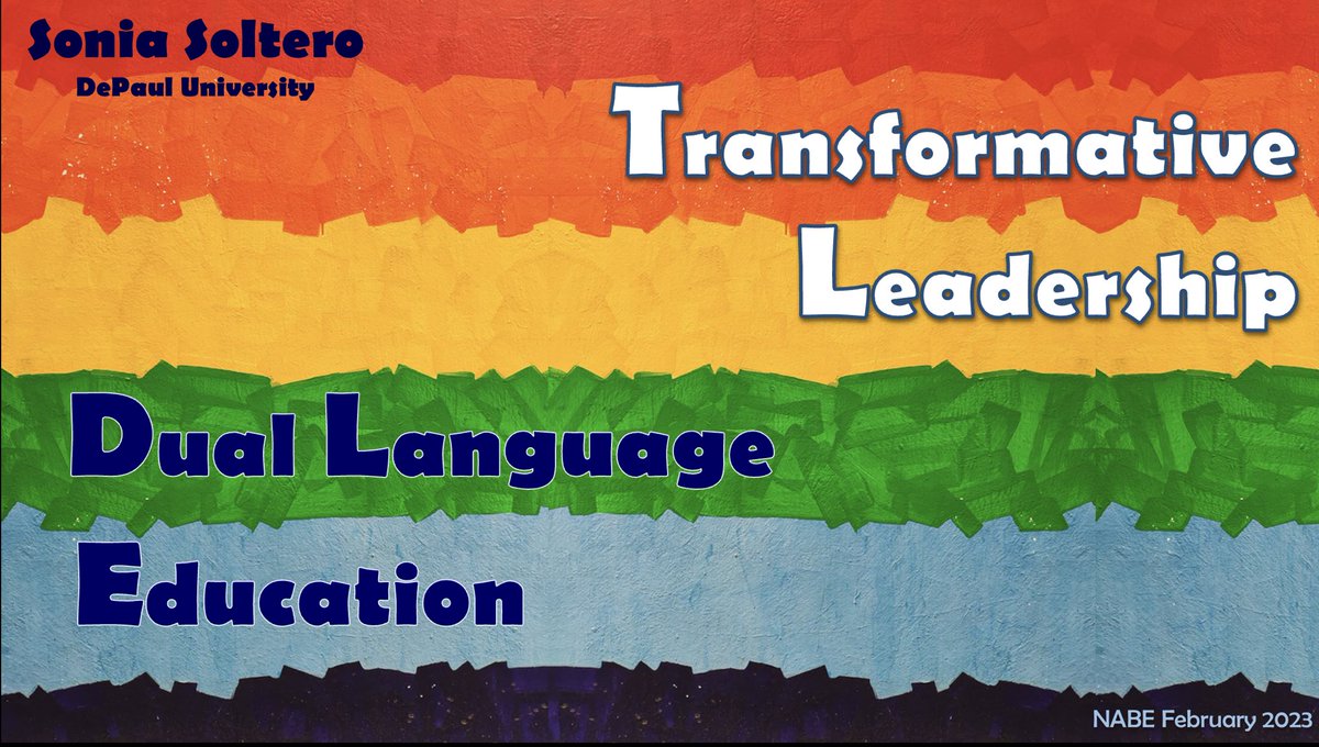 Join me for a discussion on transformational leadership in dual language education this Friday at 8:45am (A105) at the <a href="/NABEorg/">NABE- National Association for Bilingual Education</a>⁩ conference in Portland🌟And again at 1:40pm (Oregon Ballroom 201) to talk about research, practices &amp; trends in dual language bilingual education🌟