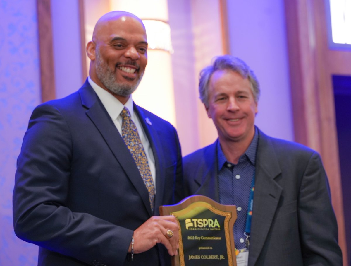 Congratulations to our fearless leader, #HCDE Superintendent James Colbert Jr., for receiving <a href="/tspra/">TSPRA</a>'s highest honor—the 2023 Key Communicator Award—for his significant contribution to public school communications! #TSPRA #KeyCommunicator #Education #PublicSchools #HarrisCounty