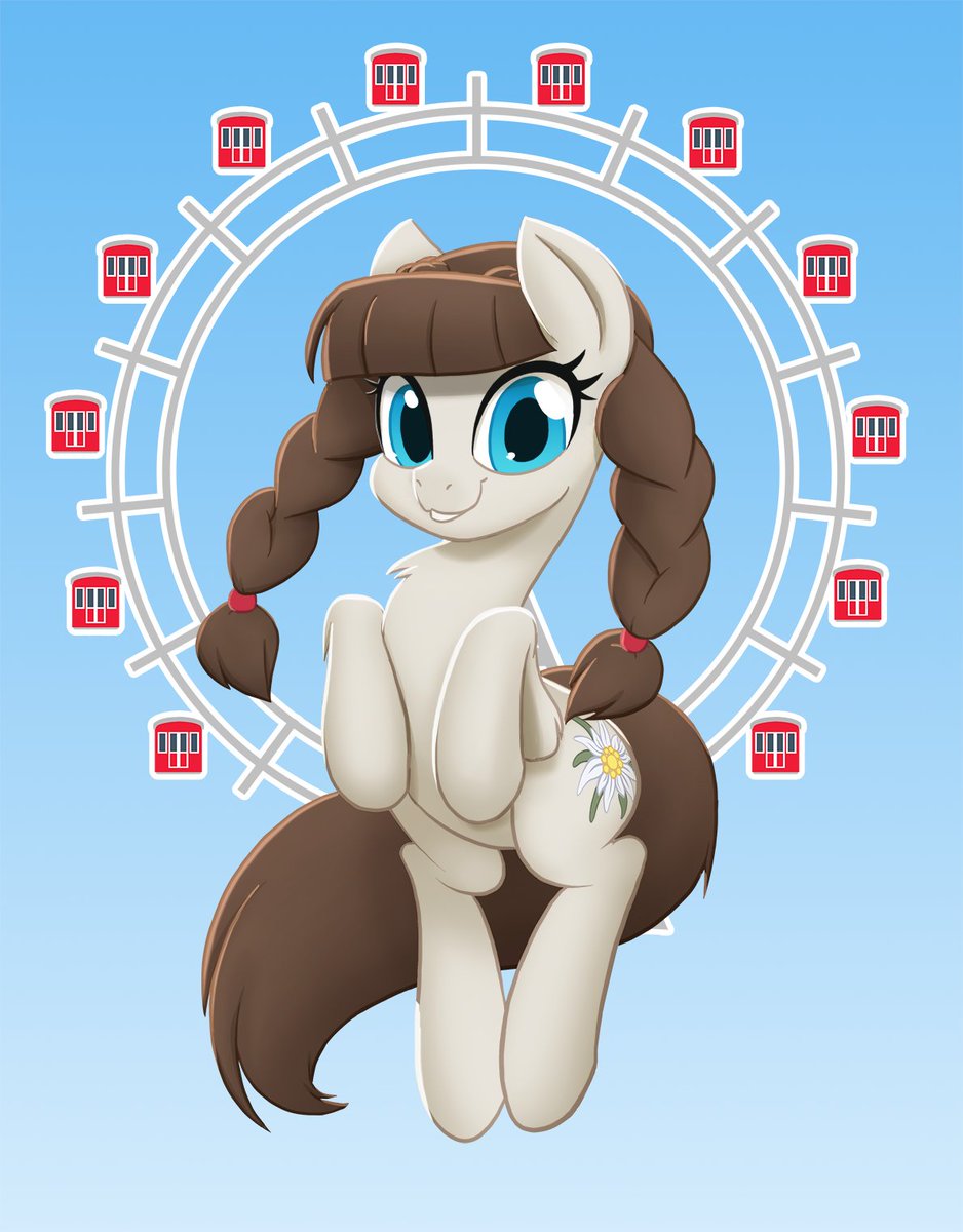 And this would have been Connie's banner design (with the popular Vienna Giant Ferris Wheel in the background)