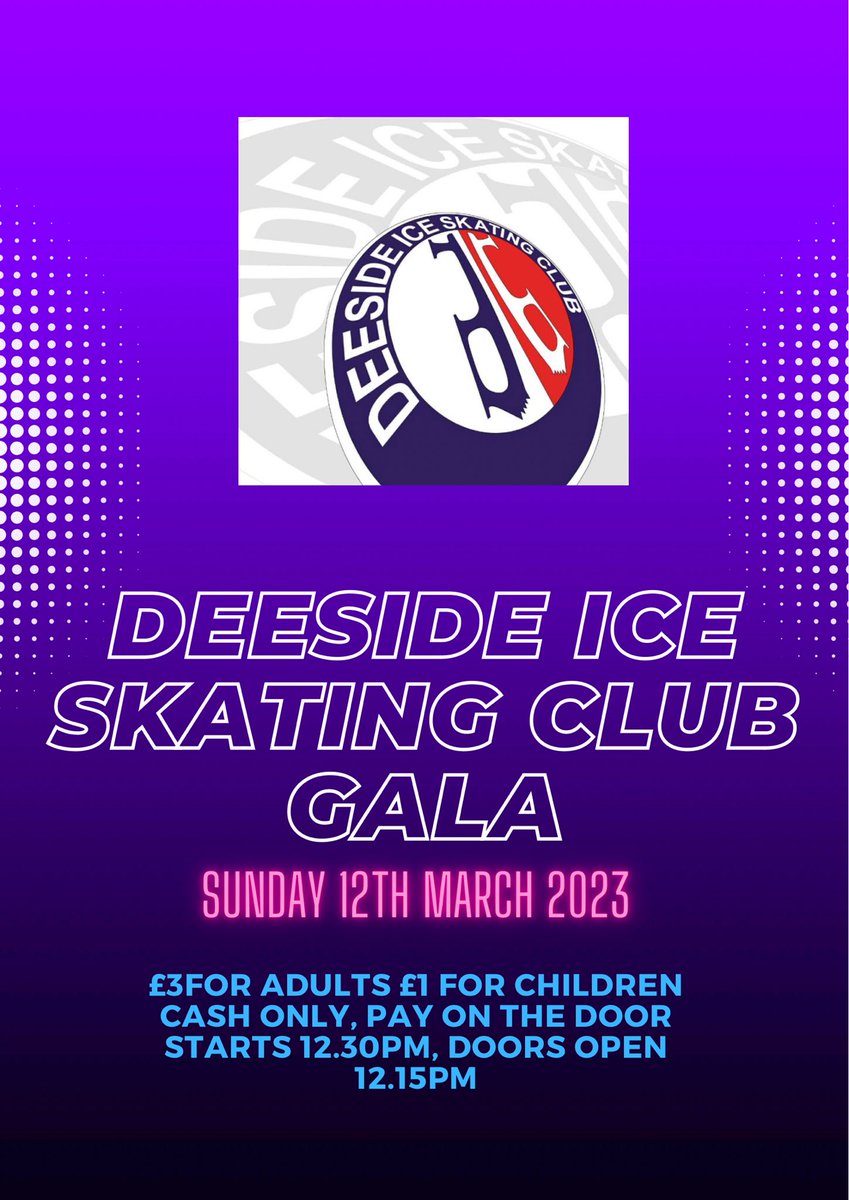DeesideIce's tweet photo. Our first gala since 2019! Welcome Home Gala 12th March doors open 12.15pm. 
Please share ⛸️🏴󠁧󠁢󠁷󠁬󠁳󠁿@DLC_IceRink @aura_wales @taysturg @dragonsihc @DDJIHC https://t.co/DvXMrMehb5