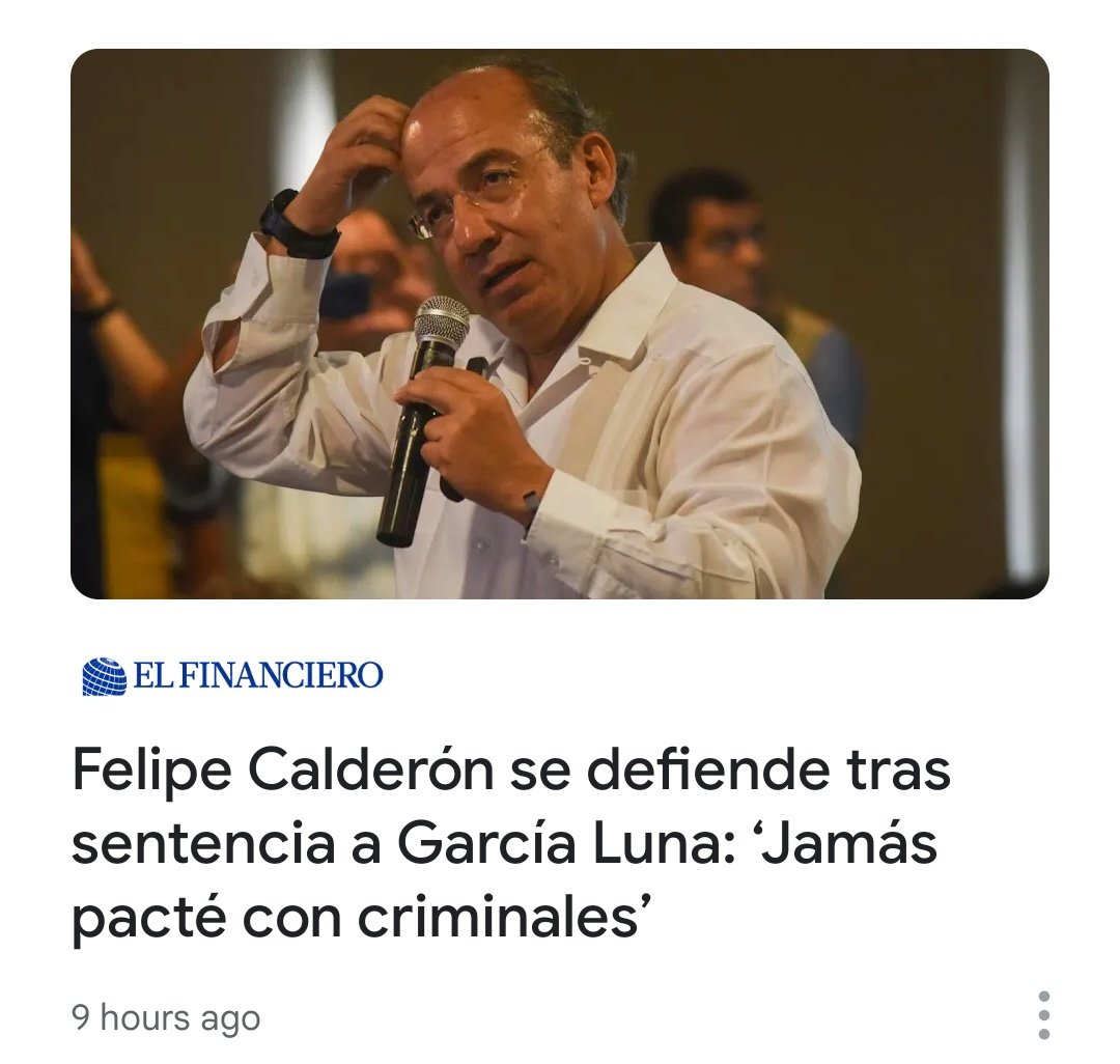Si a tu secretario de Seguridad Pública lo acaban de declarar culpable de 5 delitos en EEUU, me parece que con al menos 1 criminal has pactado, Calderón.