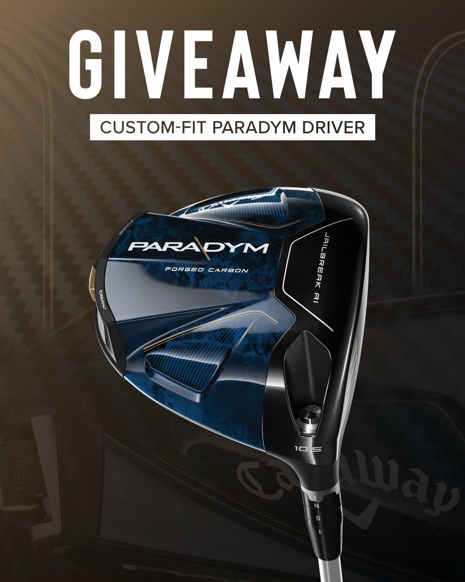 TrueSpecGolf's tweet photo. 🚨GIVEAWAY ALERT 🚨 Here's your chance to win a FREE custom-fit @callawaygolf Paradym Driver! 

To enter:
•Follow: @truespecgolf
•Follow: @callawaygolf 
•Tag 3 friends in the comments below (no entry limit)

Winner will be announced on our story March 1st.

Good luck! https://t.co/PflHc3JDah