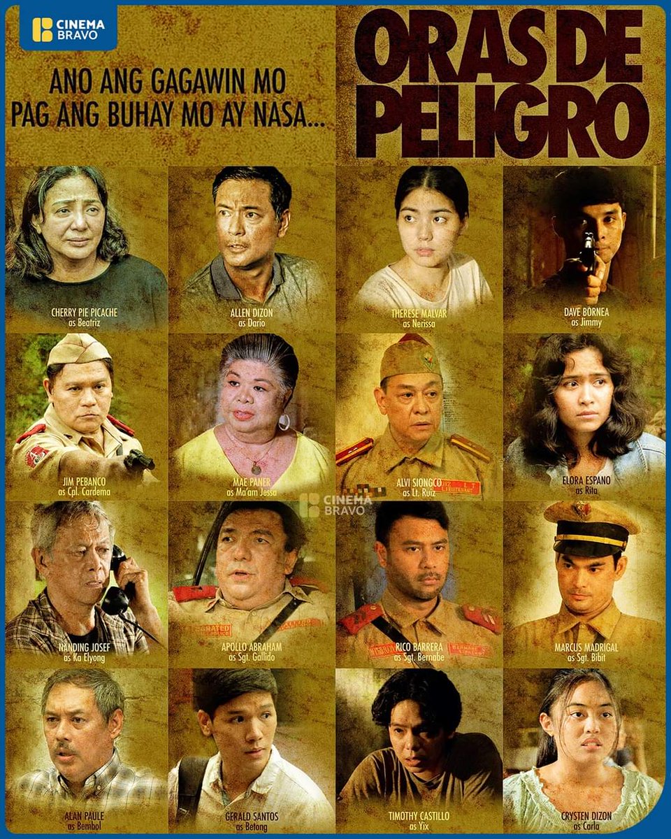 MambaBr0wn2's tweet photo. 'HANGO SA KATOTOHANAN... KWENTO NG KASAYSAYAN'

#OrasDePeligro, touted as the bravest film to date of Joel Lamangan. 
Opens MARCH 1.

'ORAS DE PELIGRO' tells the story of the last few days of the 1986 EDSA People Power Revolution through the lens of an ordinary Filipino family. https://t.co/u8vaiYU2jq