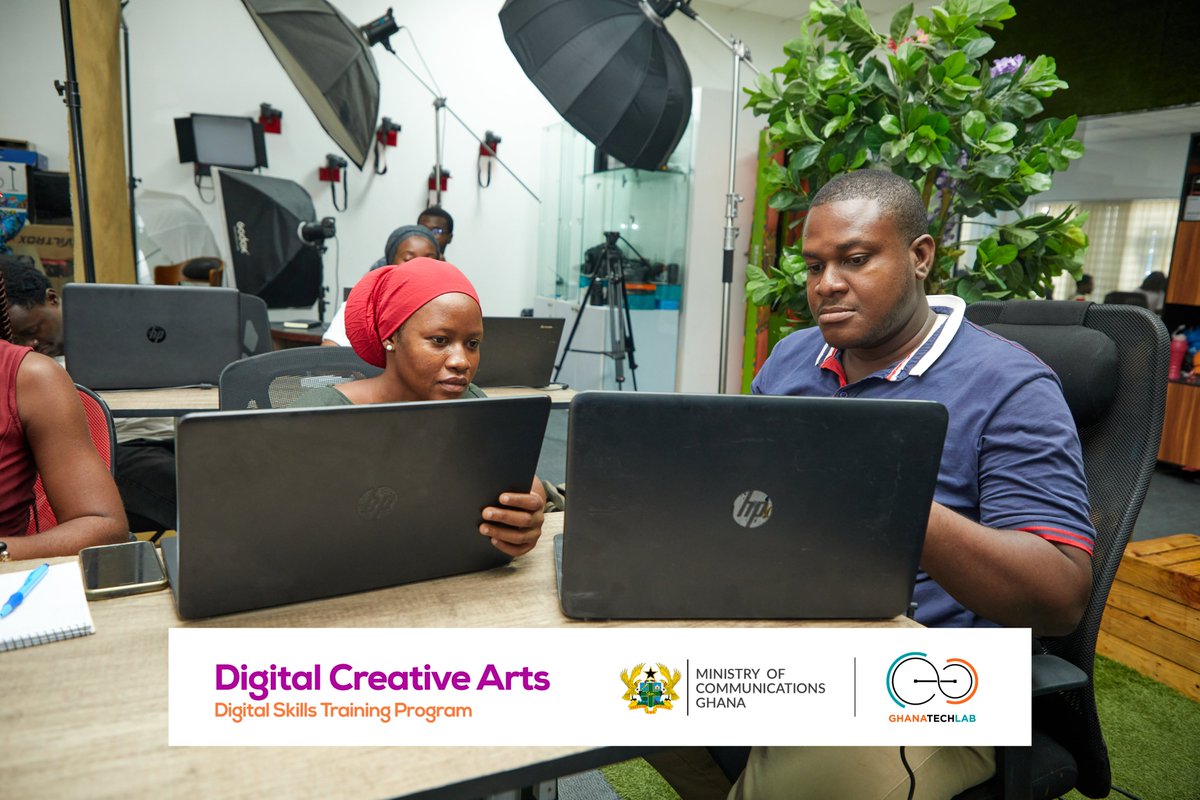 GhanaTechLab's tweet image. GTL's Cohort 7 training programs are in progress!
For today's lessons, trainees had an introduction to Digital Creative Arts and  Data Science & Analytics. 
#GhanaTechLab
#GTLImpact
#GTLBaseprogram
#DigitalArts
#DataScience