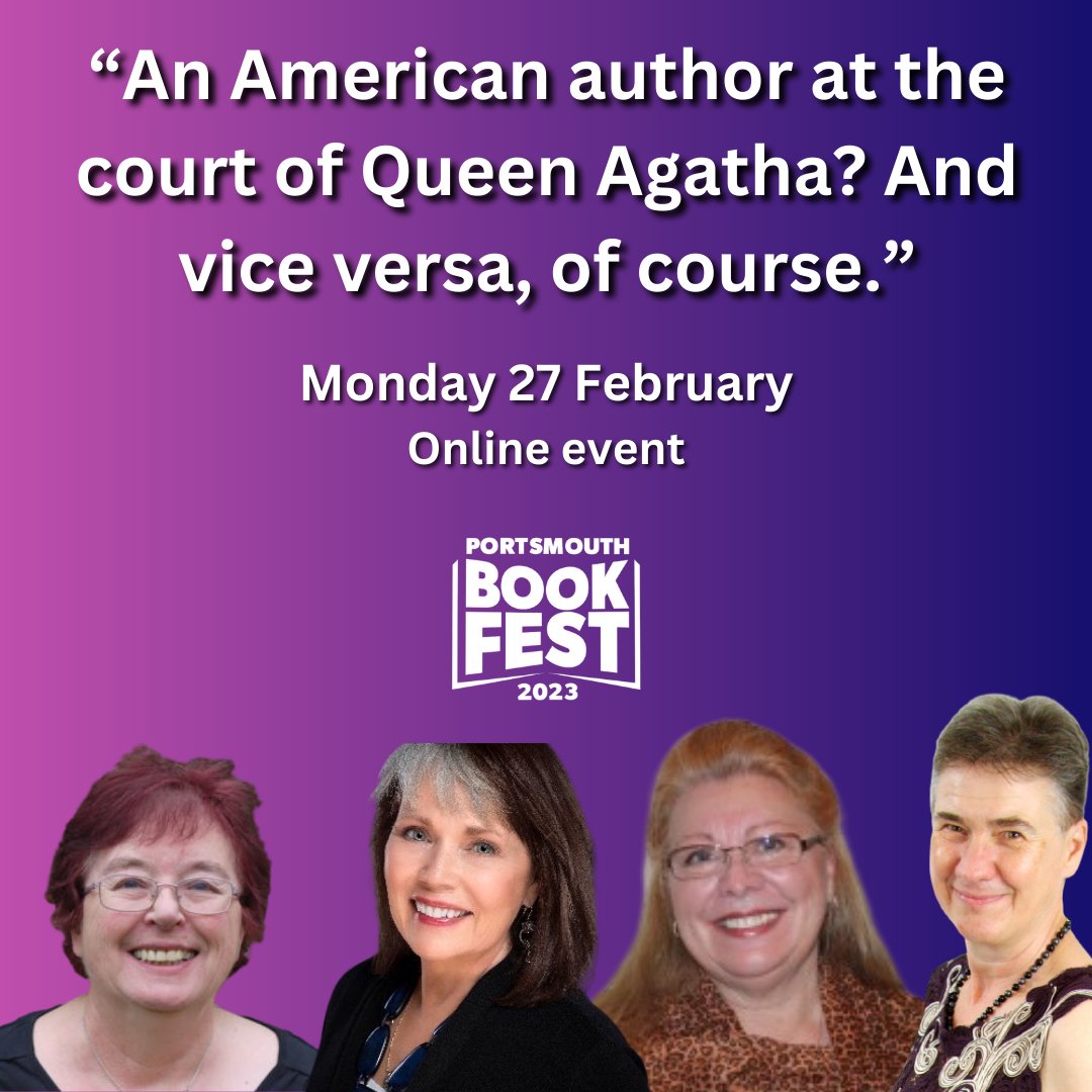 Join us on Monday for a crime panel discussion with <a href="/charliecochrane/">Charlie Cochrane</a>, <a href="/conniecberry/">Connie Berry</a>, <a href="/GraffMarni/">Marni Graff</a> and <a href="/CarolWestron/">Carol Westron</a>!🔍
This FREE event will be hosted on Zoom at 7pm.
Tickets🎟️: portsmouth.spydus.co.uk/cgi-bin/spydus…