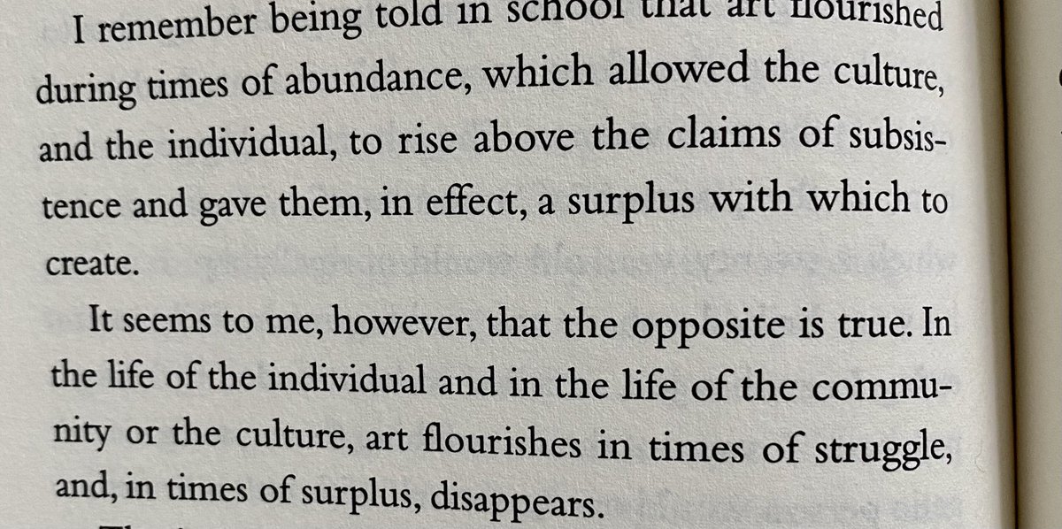 PFuturePodcast's tweet photo. David Mamet, in his book “Three Uses Of The Knife”, suggests that, contrary to popularly held wisdom, art thrives most in times of woe, discontent, and struggle. Let’s use this time of troubles (whatever yours may be in whichever country you call home) as fuel or fodder to create https://t.co/6xzDJWUpbR