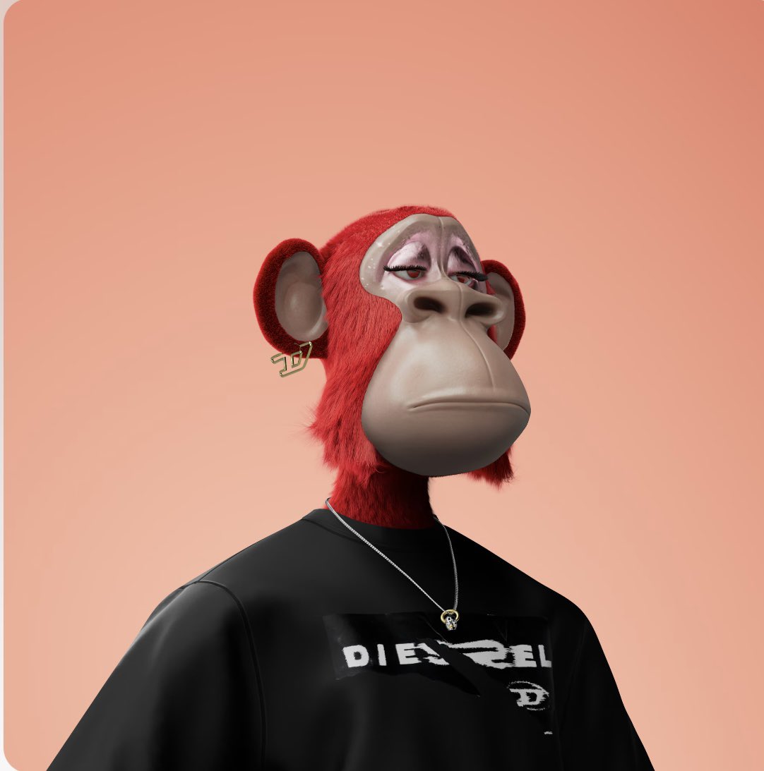 Got my <a href="/DIESEL/">Diesel</a> <a href="/HAPEsocial/">I Iape®</a> Hape revealed! The artwork is insane! 🔥🟥 #nft #nfts #crypto