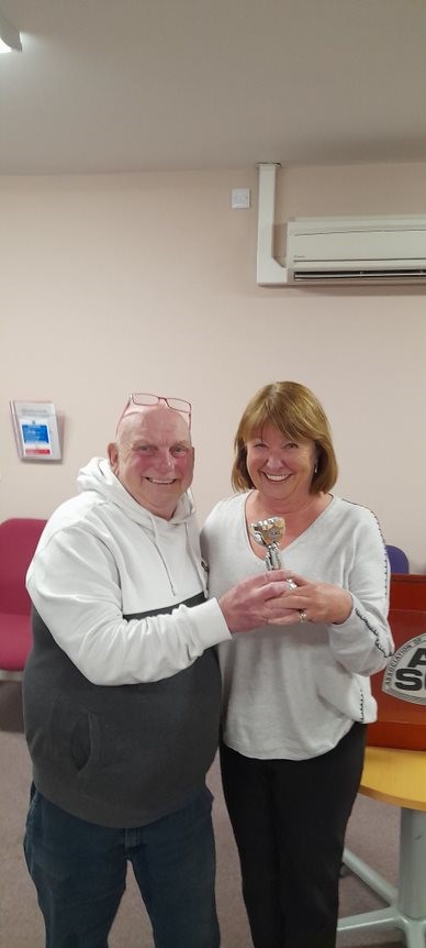 At our last meeting guest Janet (here with our treasurer Greg) won our topics contest at her first attempt! All guests, including novices, are very welcome at our meetings and we gather next tomorrow at the Methodist church, #Poulton (7.15) #Wyre #Fylde #Blackpool #publicspeaking