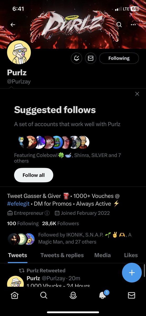 ataweriesc's tweet photo. @Purlzay @xamerokk @forcegives Done✅🔔. https://t.co/NvfMCSnAnF