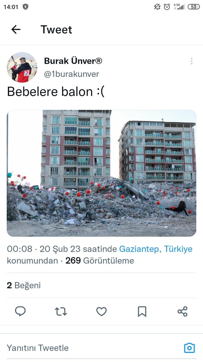 Kendisi Kızılay Başkanı'nın özel kalem müdürü... Dışarıda kalan depremzedeler için mutlu olduğunu yazmış.

Kendisinin kurumsal bir kimliği var ve 155 yıllık bir kurumu temsil ediyor... Çok üzücü