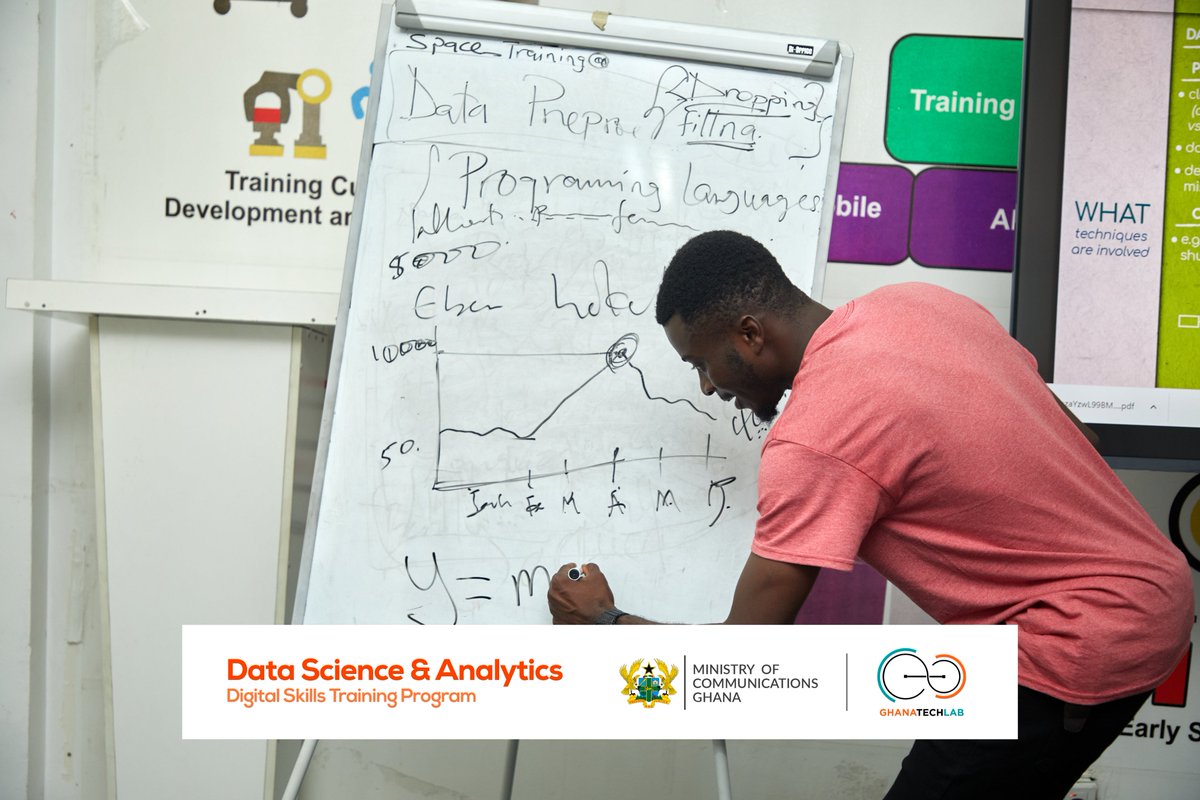 GhanaTechLab's tweet image. GTL's Cohort 7 training programs are in progress!
For today's lessons, trainees had an introduction to Digital Creative Arts and  Data Science & Analytics. 
#GhanaTechLab
#GTLImpact
#GTLBaseprogram
#DigitalArts
#DataScience