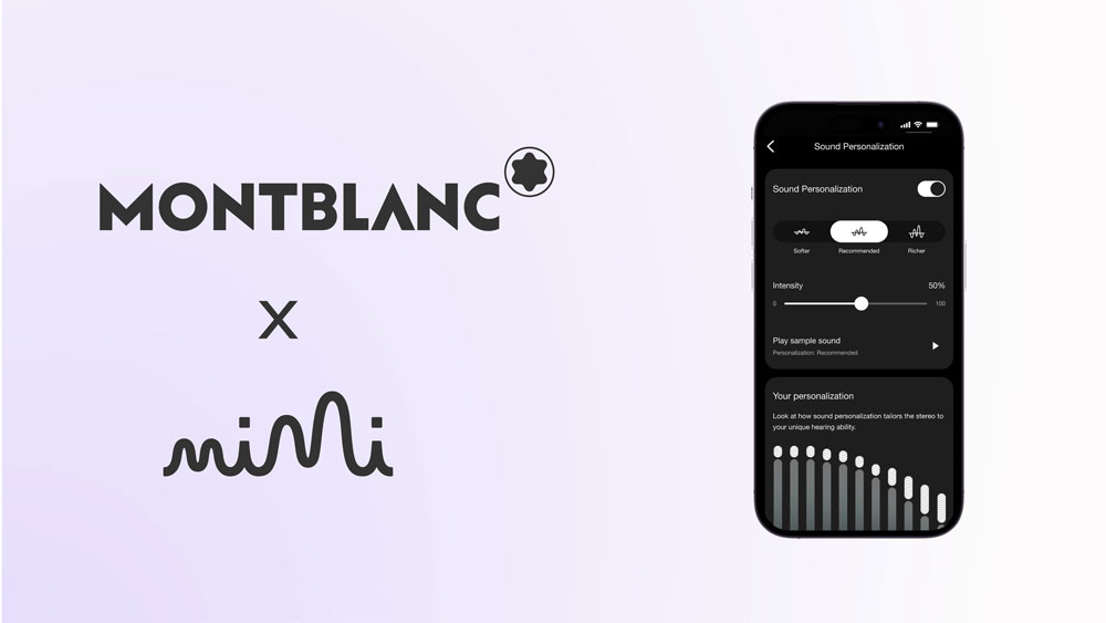 mimihearing's tweet photo. We are excited to announce our newest #partnership 🎉
Mimi’s #SoundPersonalization will be first integrated into @montblanc_world headphones 🎧 🎶
More information on product release dates coming soon 👀
https://t.co/2QRSLjxGa9
#MimiHearing #technology #innovation https://t.co/7PiY5G52qh