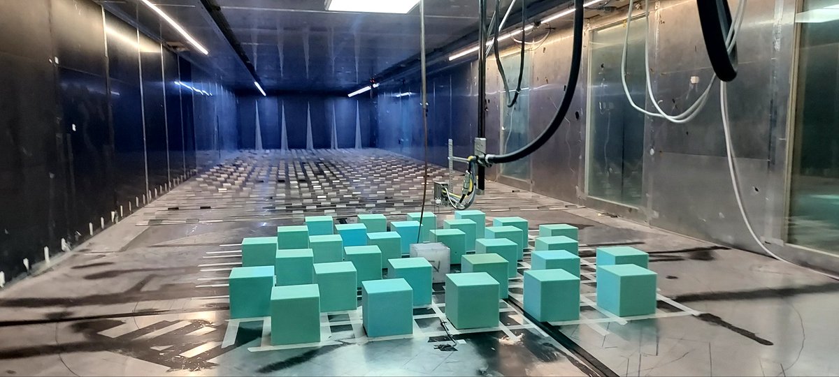 It's been another busy week in the <a href="/EnFlo_lab/">EnFlo @Surrey</a> at <a href="/UniOfSurrey/">University of Surrey</a> as I've moved onto testing my hypothesis in an array of cubes... something like a generic city. Results are looking interesting and I've got a LOT of data to be keeping me busy! #phdlife #WomenInSTEM @MesSurrey