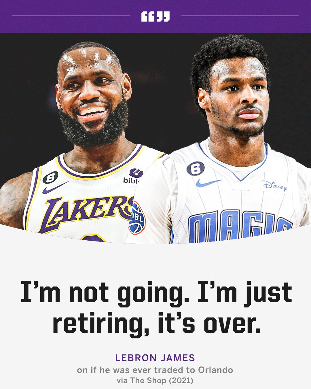 SportsCenter on Twitter "With Bronny projected to go to the Magic in