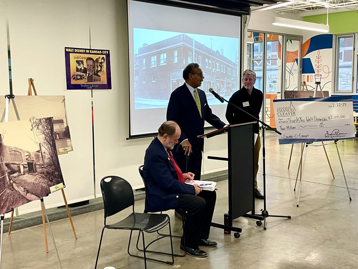 TYWaltDisney's tweet photo. We are excited to share that Congressman @repcleaver has formally announced and presented a $2 million check to Thank You Walt Disney Inc. as part of his robust Community Project Funding initiative! https://t.co/U6omMnffnE
