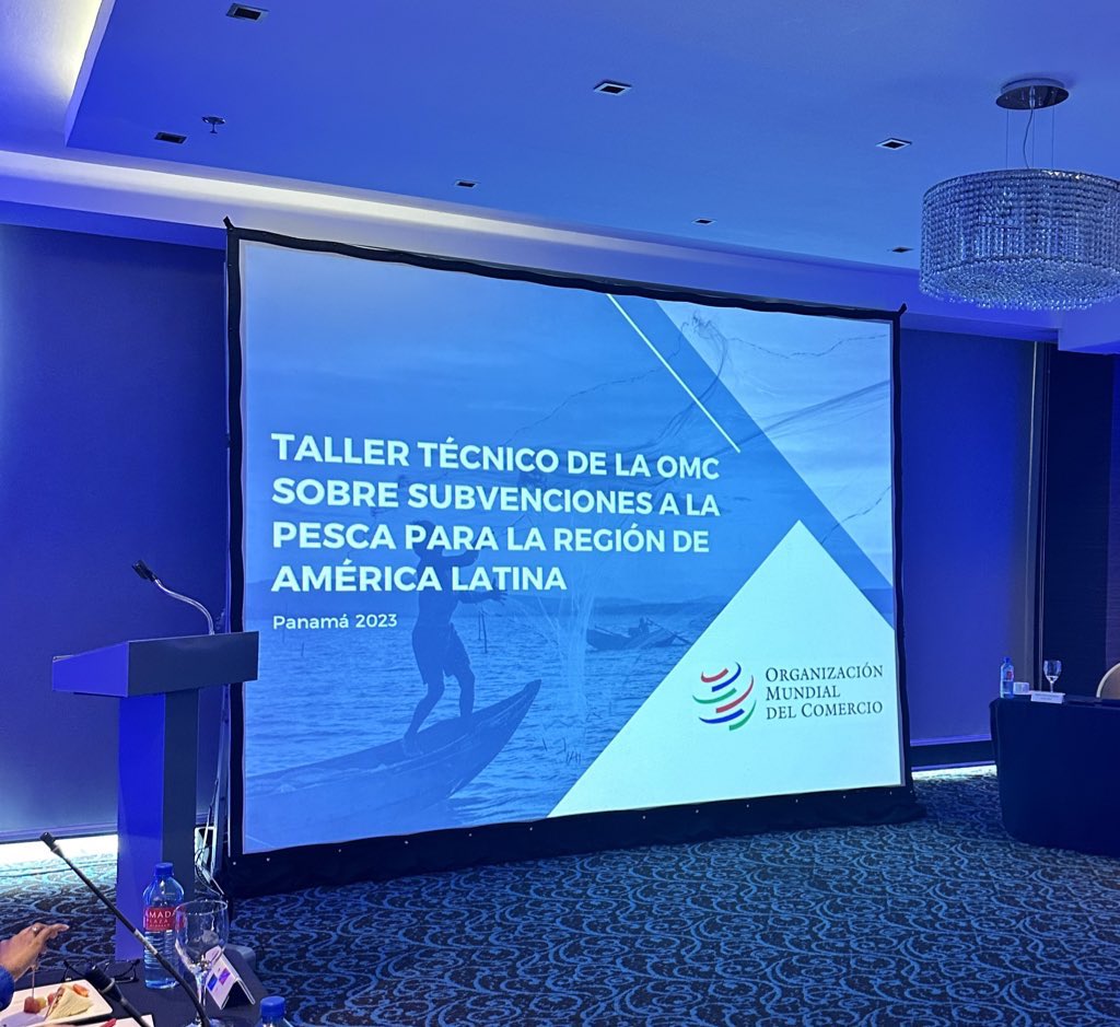 Primer día del taller técnico #OMC sobre subvenciones a la #pesca para la región de América Latina - @FAOfish presenta el apoyo disponible para los países miembros en el marco de la Estrategia #TransformacionAzul #WTO #FisheriesSubsidies #poblacionesSobreExplotadas #PescaINDNR