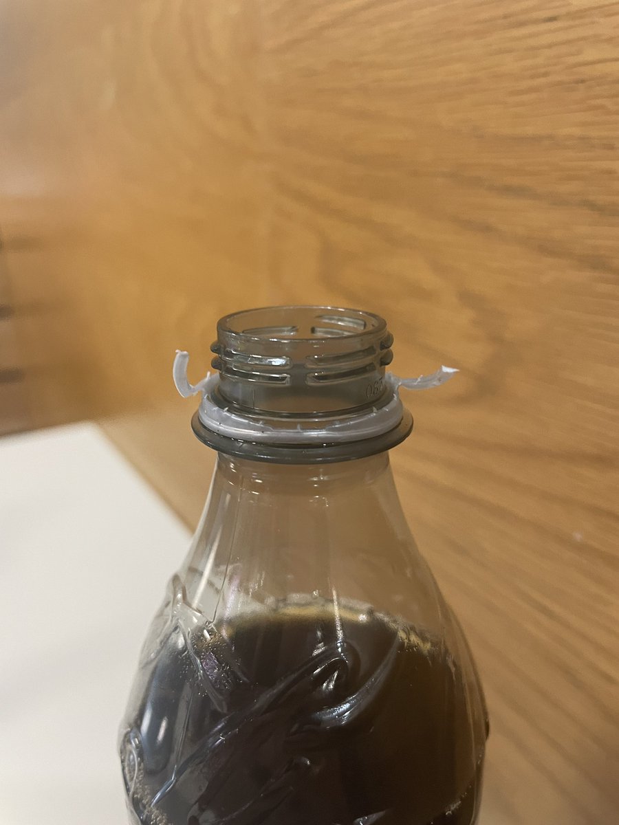 SideHustlePiers's tweet photo. @DietCoke Not sure if you are aware but you have a manufacturing problems with your bottles and lids. The lids and the seal don’t fully detach leaving a very sharp spikey plastic when you pull them apart. Last 2 weeks every bottle from multiple suppliers same issue. https://t.co/AGFWrE1eaj