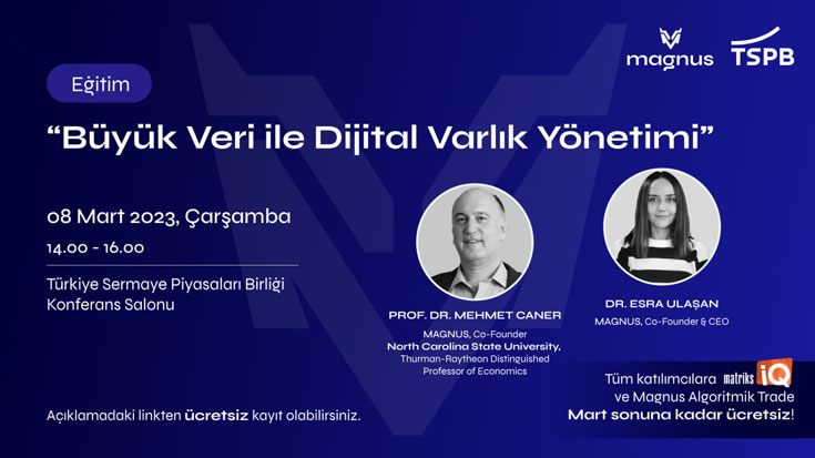 BÜYÜK VERİ İLE DİJİTAL VARLIK YÖNETİMİ EĞİTİMİ

TARİH: 8 MART 2023
SAAT: 14:00-16:00

DETAYLI BİLGİ VE ÜCRETSİZ KATILIM İÇİN TIKLAYIN: paraborsa.net/i/buyuk-veri-i…