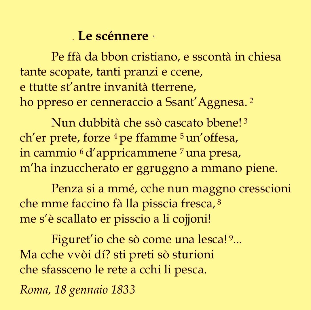 Le scénnere 
di Giuseppe Gioachino BELLI 

'Memento homo, quia pulvis es'.

#leceneri 
#22febbraio 
#Roma
#poesie 
#sonetti
#poetry 
#gazzettabelliana