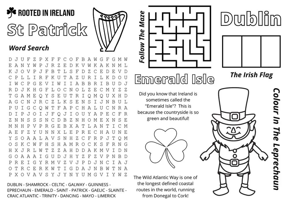 Irish Coloring Page and Activity Sheet for Kids - rootedinireland.ie/post/irish-col…

#coloringbook #coloringpages #activitysheets #kidsactivities